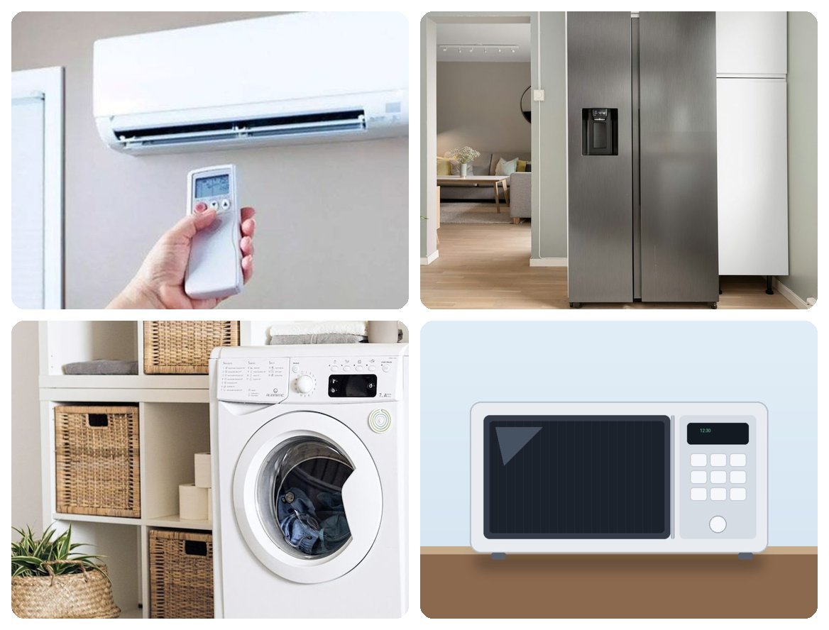 Air conditioner, refrigerator, washing machine and microwave oven repair